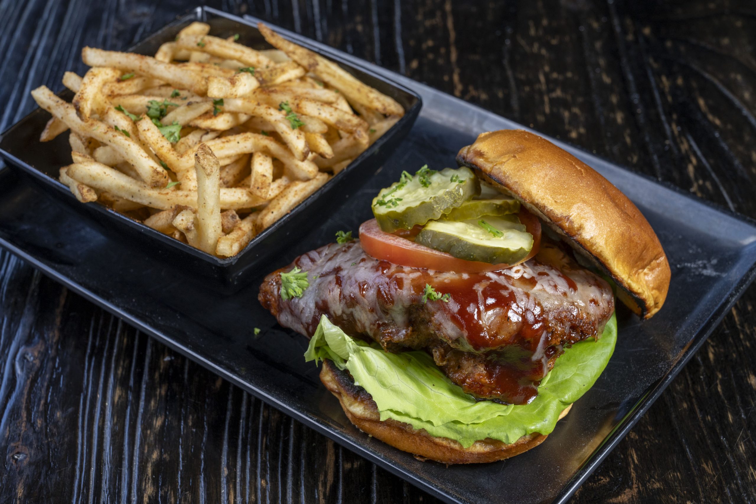 BBQ Chicken Sandwich at Fin and Feathers
