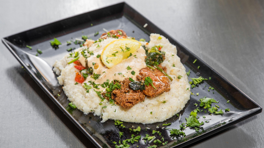 Catfish & Grits at Fin and Feathers