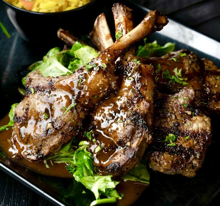 New Zealand Lamb Chops at Fin and Feathers